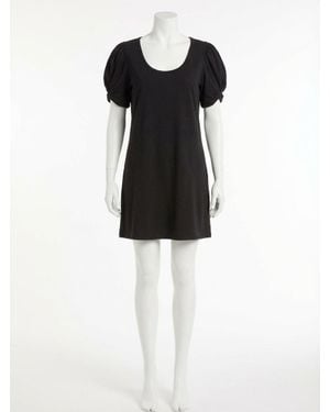 Z Supply Indi Slub Puff Sleeve Dress - Black