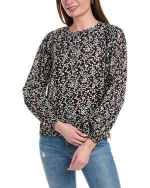 Lilla P Full Sleeve Button-Down - Gray