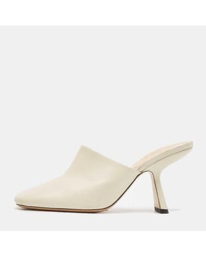 Nicholas Kirkwood Cream Leather Sandals - Natural