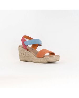 Eric Michael Wedge Sandal - Pink