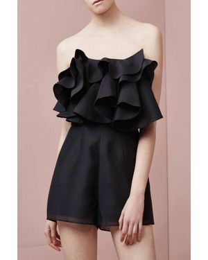 Keepsake Ruffle Lost Lover Playsuit - Black