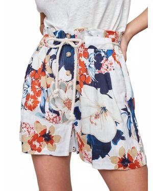 Charlie b Linen Short - Blue