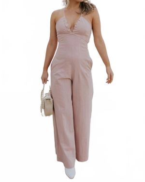 C'isa Aleah Sleeveless Jumpsuit - Pink
