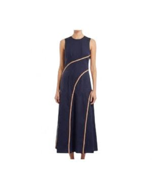 Never A Wallflower Solstice Bias Cut Midi Dress - Blue