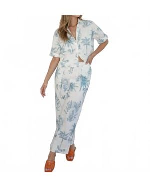 NIBI MTK Cali Cropped Shirt - Blue