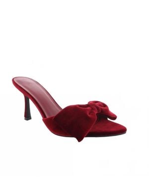 Billini Xandi Velvet Heel - Red