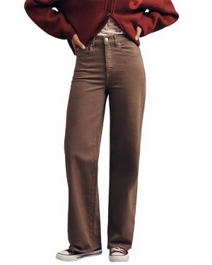 Le Jean Column High-Rise Wide-Leg Jeans - Multicolor