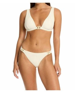 Sea Level Nautique Chain Link Longline Tri Bikini Top - Brown