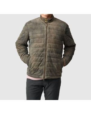 Rodd & Gunn Long Island Leather Jacket - Gray