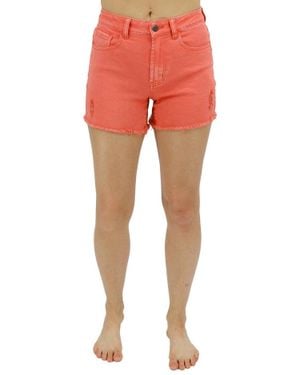 Grace and Lace Casual Colored Denim Shorts