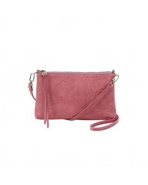 Hobo International Darcy Tooled Crossbody Bag - Red