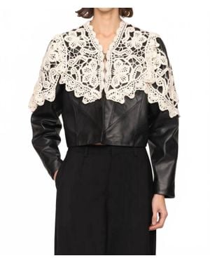 Sea Gwen Leather Jacket - Black