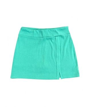 Tenly Girl's Rayon Rib Skort - Green