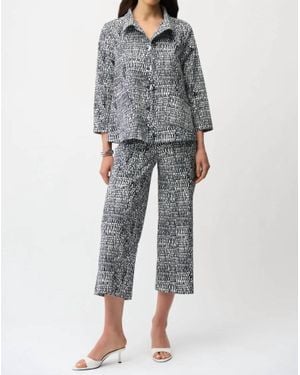 Joseph Ribkoff Milennium Abstract Print Jacket - Gray