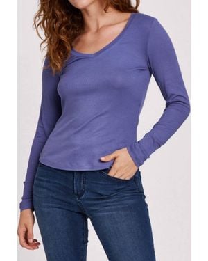 Another Love Sophie Rib Tee - Purple