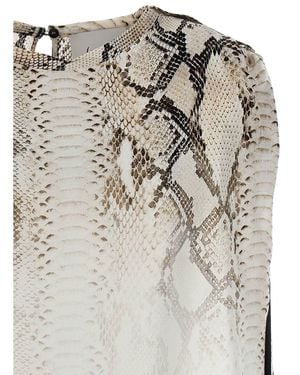 Nude Viscose Blouse - Gray