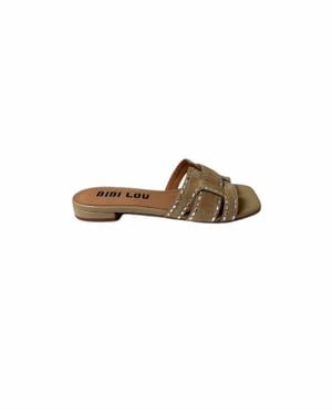 Bibi Lou Holly Flat Sandals - White