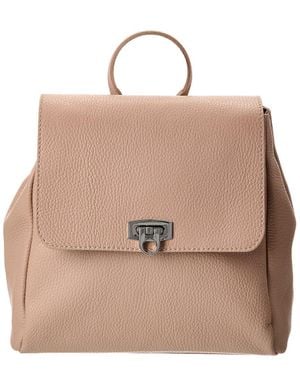 Italian Leather Backpack - Natural