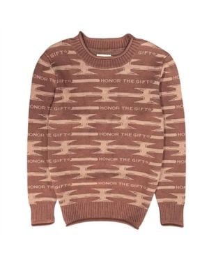 Honor The Gift H Wire Knit Sweater - Brown