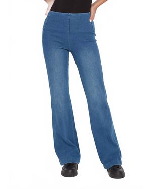 Lyssé Cotton Blend Denim Trouser - Blue
