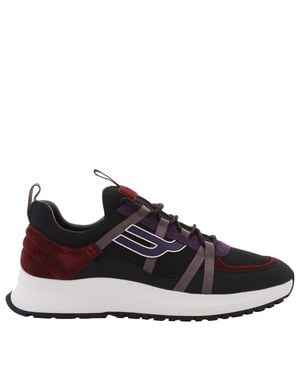 Bally Damon-T Suede Panel Low-Top Sneakers - Blue