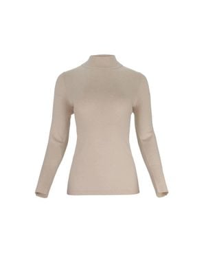 J'Envie/Eli Terri Mockneck Sweater - Natural