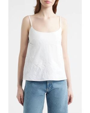 Rag & Bone Maggie Embroidered Camisole - White
