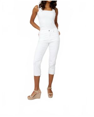 FRANK LYMAN Slim Cropped Pants - White