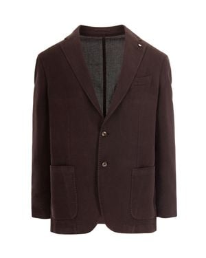 L.B.M. 1911 Ramié Slim-Fit Cotton Ramie Blazer - Brown