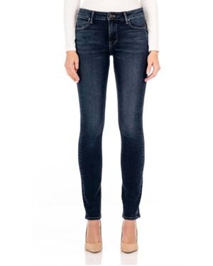 Fidelity Stevie Mid Rise Straight Leg Jeans - Blue