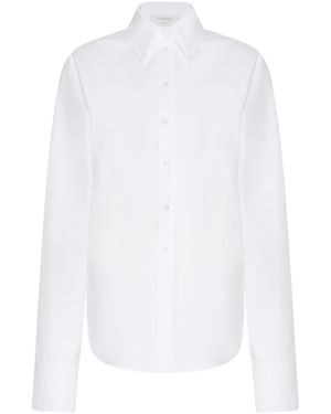 Sportmax Classic Collar Button-Down Shirt - White