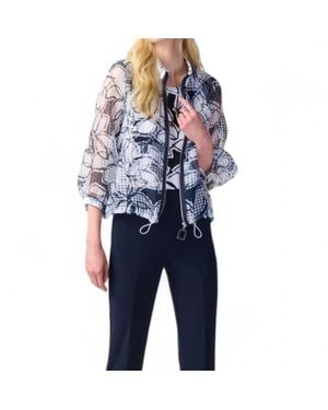 Joseph Ribkoff Organza Jacket With Camisole 2-Piece Set - Blue