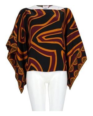 PUCCI Labirinto Silk Printed Blouse - Black
