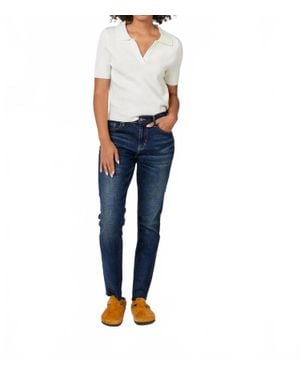 Oliver Logan Crosby Mid Rise Relaxed Taper Jean - Blue