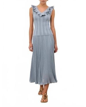 Zimmermann Aster Midi Skirt - Blue