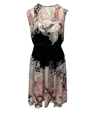 Jonathan Saunders Marlow Georgette Printed Dress - Black