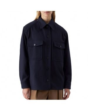 Closed Wool Overshirt - Blue