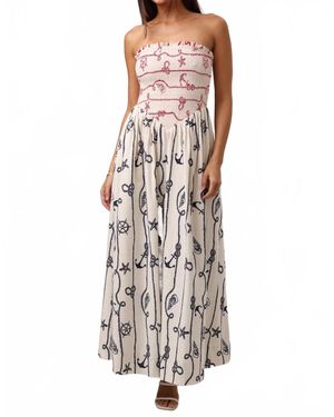 Shore Projects Bella Strapless Maxi Dress - White