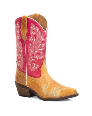 Forastero Ladies Western Leather Boots - Pink