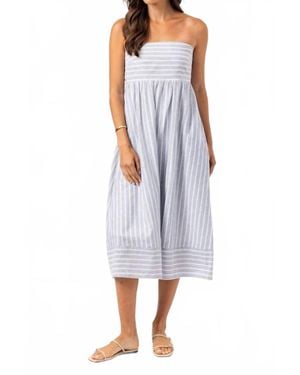 Sundays Kenny Strapless Midi Dress - Blue