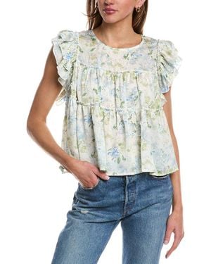 JACQUIE THE LABEL Haley Tiered Blouse - Blue