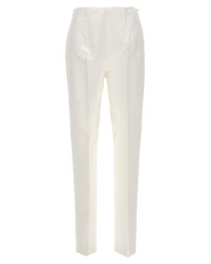 Sportmax Acetate Dress Pants - White