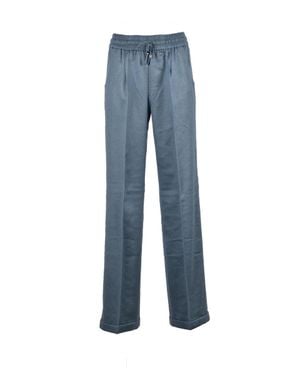 Kiton Sage Straight-Leg Pants - Blue