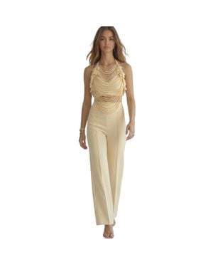 Akalia The Aurelia Wide-Leg Pants - Natural