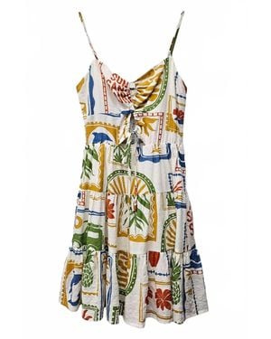 illa illa Seaside Mosaic Mini Dress - Multicolor