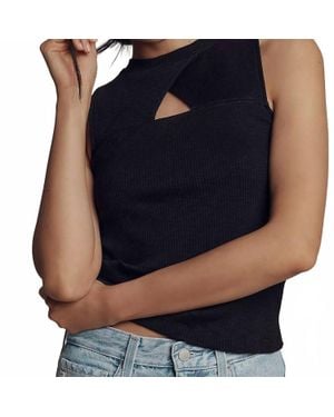Nation Ltd Ellie Keyhole Top - Blue