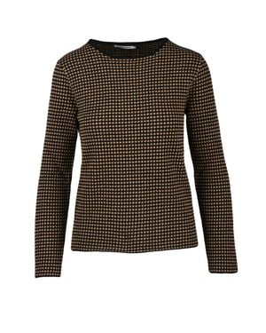 Kangra Crew Neck Stretch Sweater - Brown