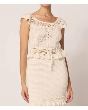 Cleobella Sia Crochet Top - Natural