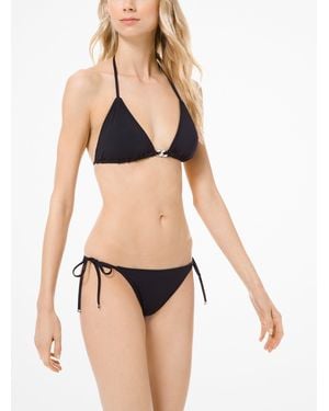 MICHAEL Michael Kors Michael Kors Triangle Bikini Top - Black