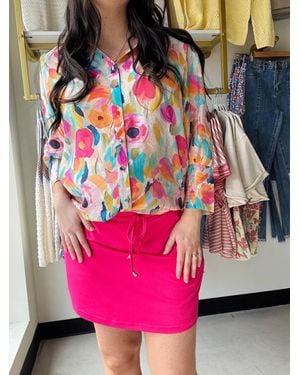 Jess Lea Solid Skort - Pink